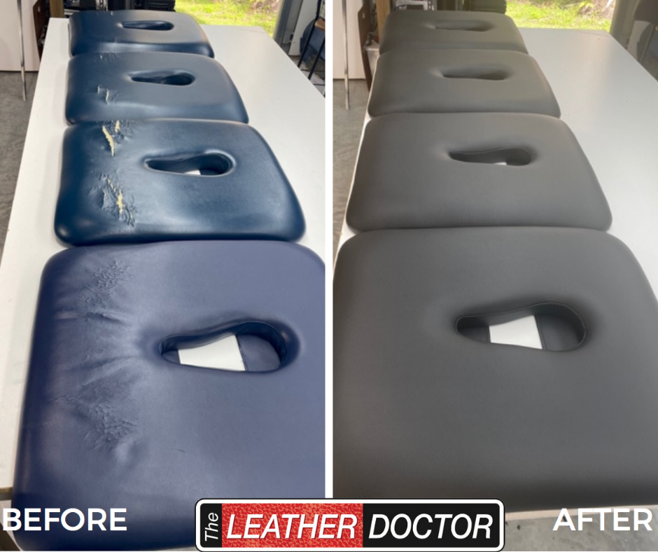 Blue to Black Reupholstery on Medical