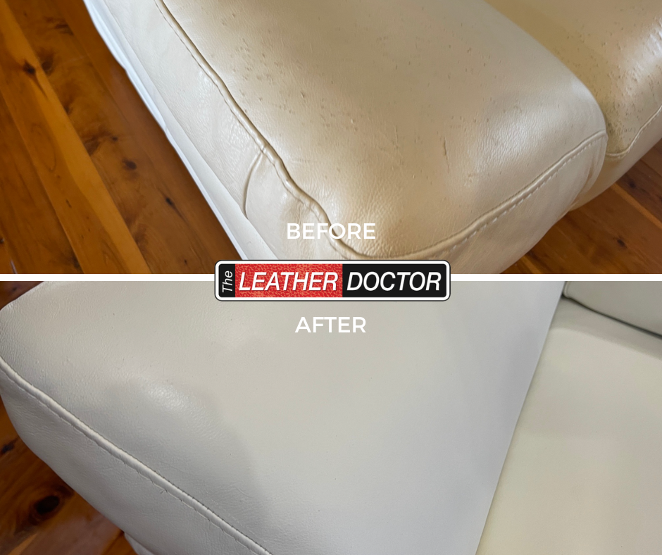 Cream Leather Lounge Corner BnA