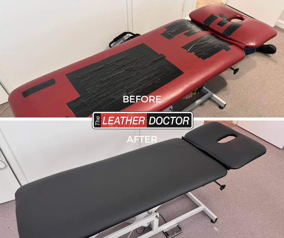 Geelong LD Leather Chiro Table Repair