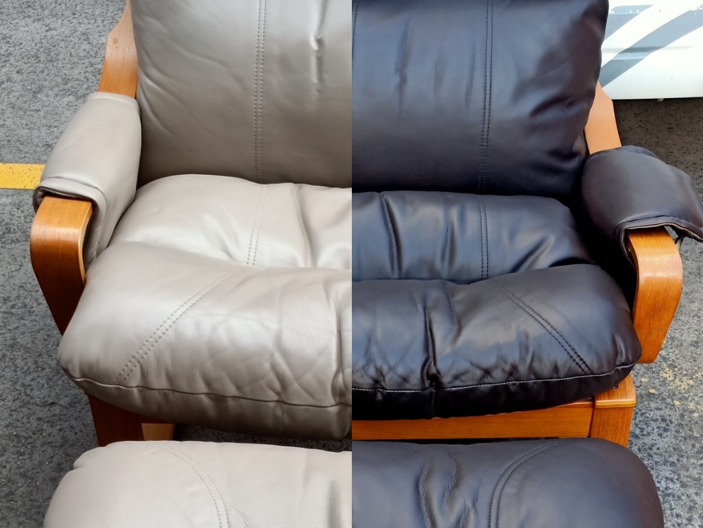 professional leather recoloring usa by The Leather Doctor